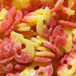Bubs Sour Lemon Raspberry Mini Skulls Swedish Gummies 2.75lb Bulk